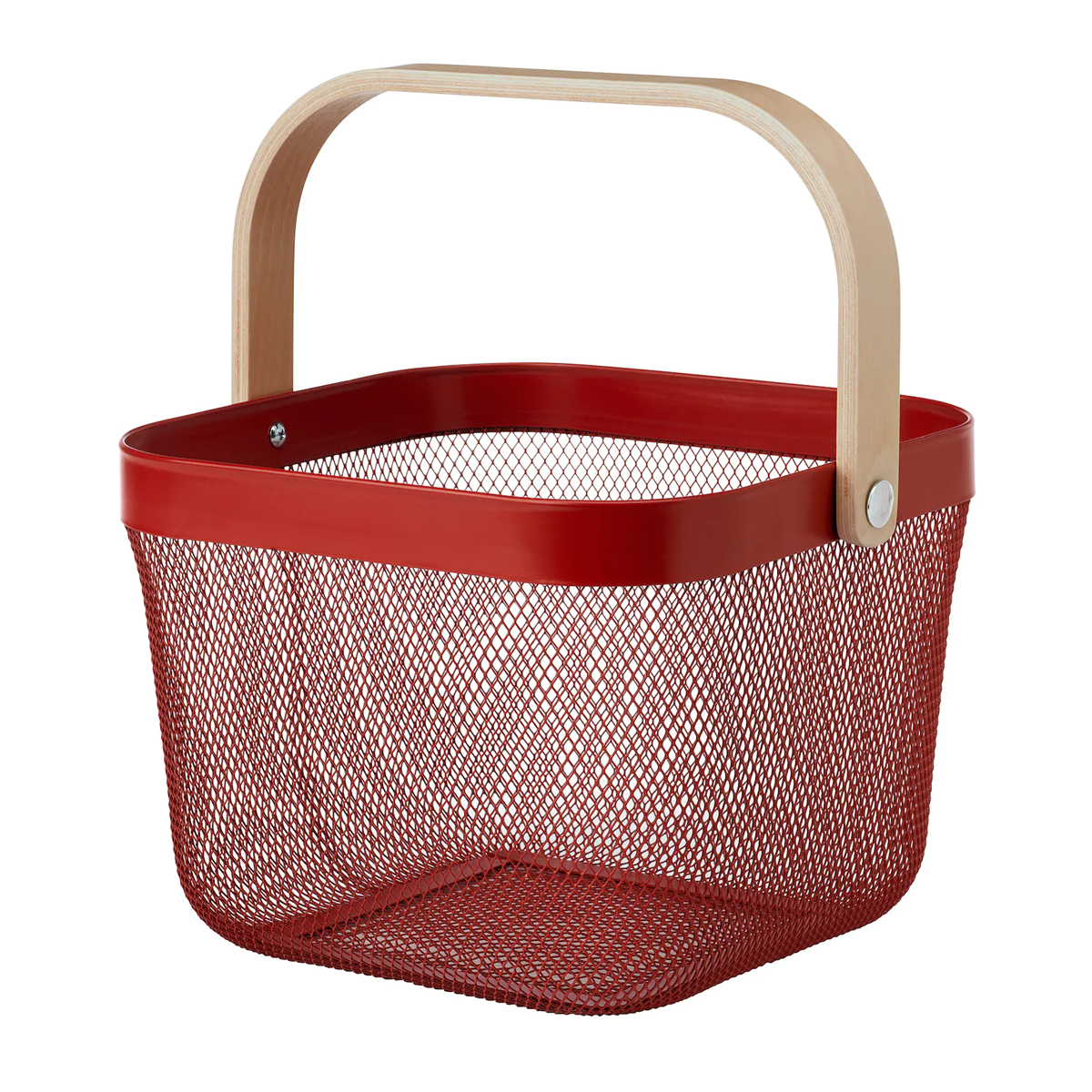 Fruits and Veggies Basket, red, 25x26x18 cm - RISATORP