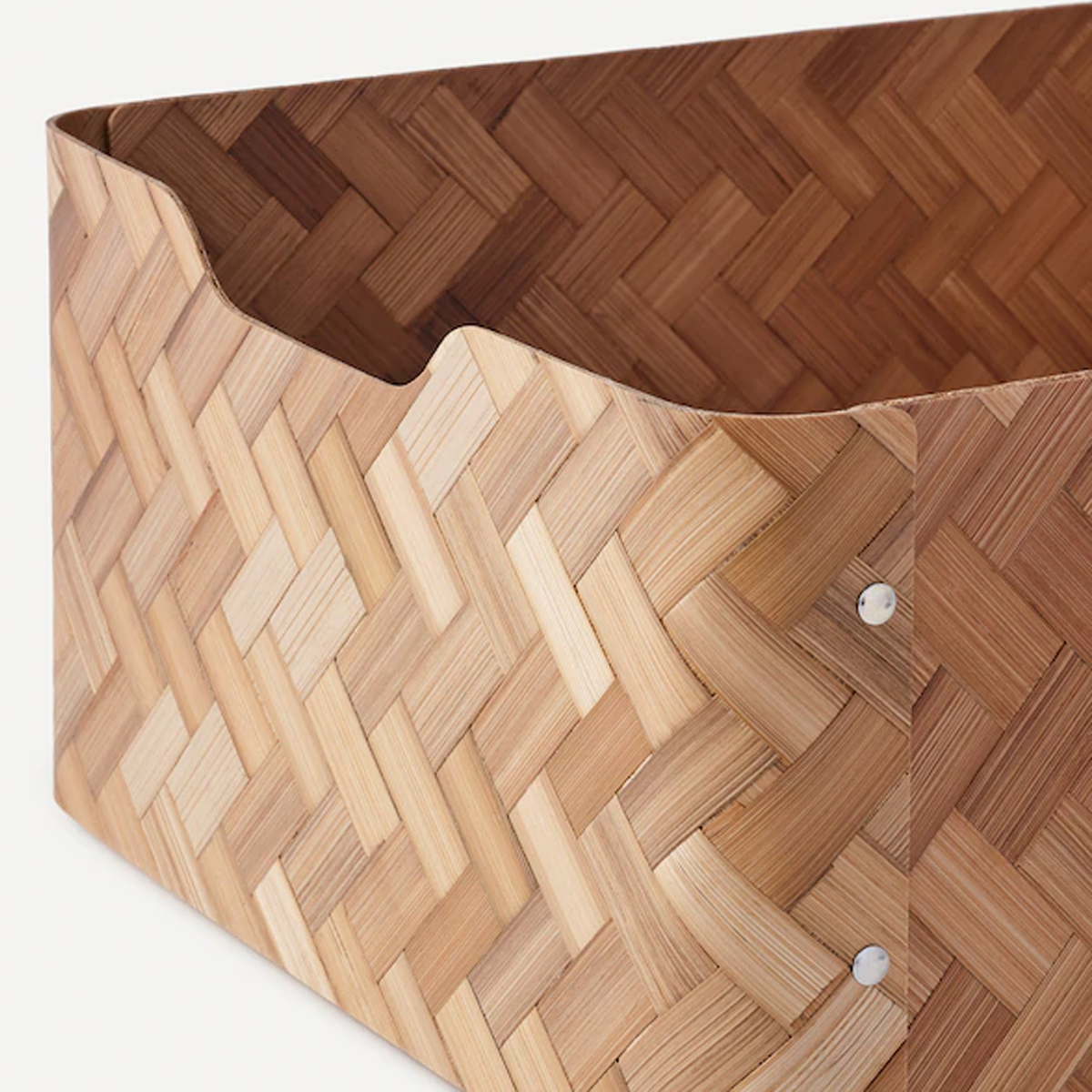 Bamboo Box, brown, 32x35x16 cm - BULLIG