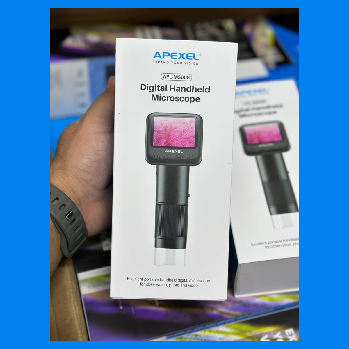 Apexel APL-MS008 Digital Handheld Microscope test 