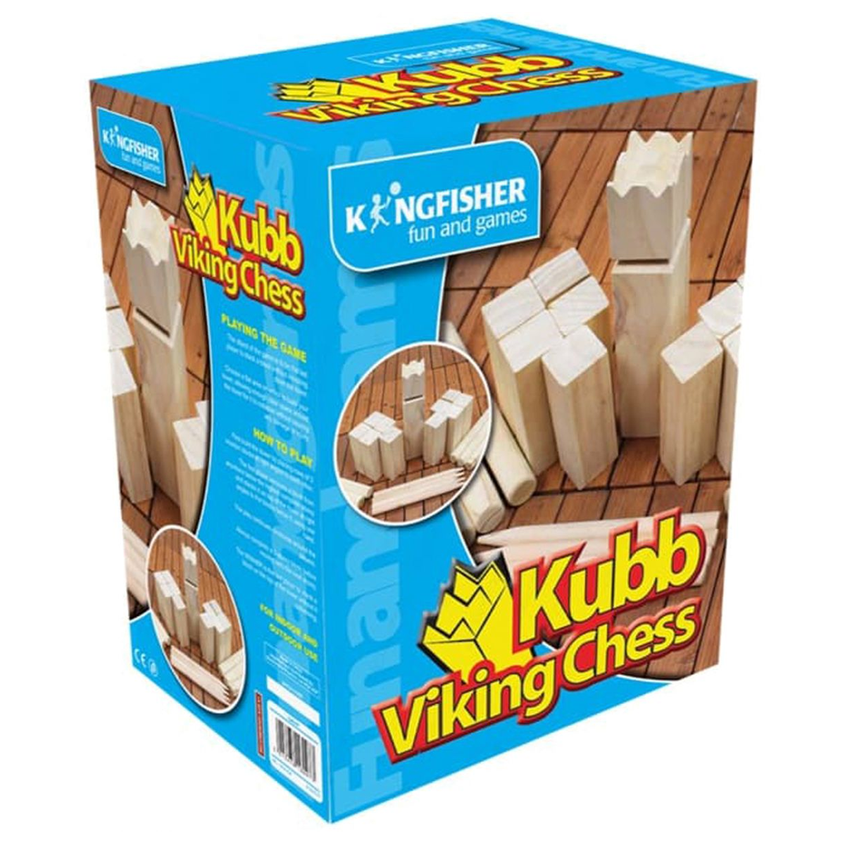 Kingfisher Wooden Viking Chess Kubb Set