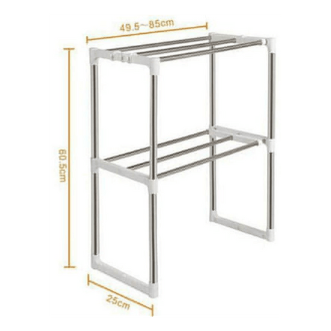 Multifunctional Adjustable Microwave Oven Shelf Rack