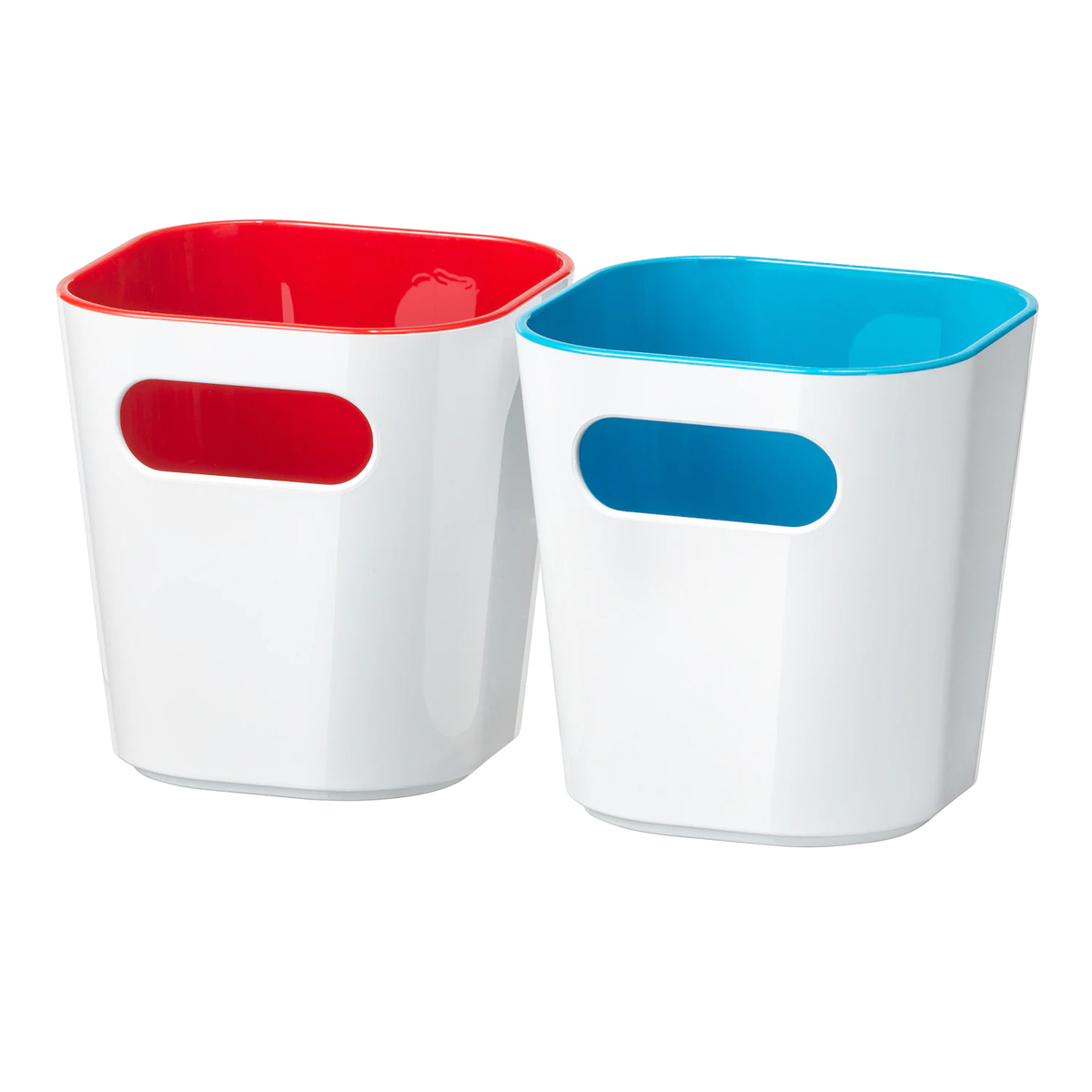 2 Pc Plastic Box, white, 10x10x10 cm - GESSAN