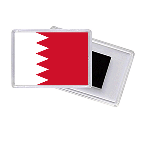 BAHRAIN Flag Acrylic Fridge Magnet Frame - 9x6 Cms / 12Pcs Pack - Willow