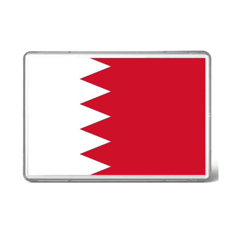 BAHRAIN Flag Acrylic Fridge Magnet Frame - 9x6 Cms / 12Pcs Pack - Willow