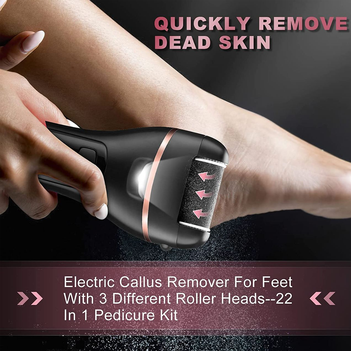 Callus Pro Electric Feet Callus Remover, Professional 18 in 1 Foot File Pedicure ...
