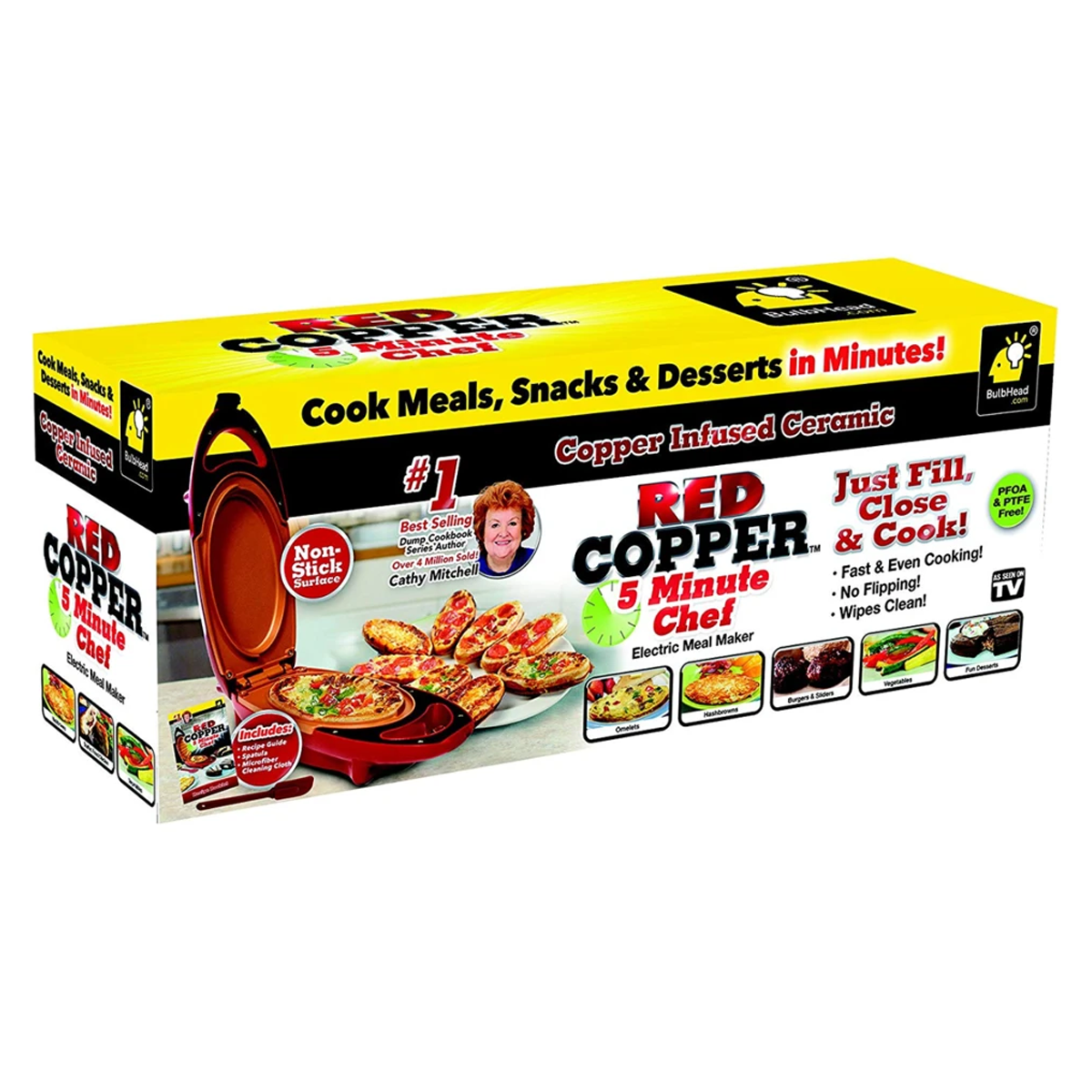 Red Copper 5 Minute Chef  Electric Cooker