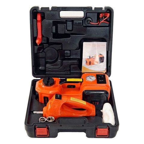 3 in 1 Electric jack, Air Pump, Impact Wrench 5 Ton