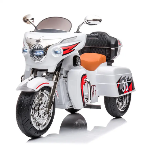 Emma Children Electric Ride On Motorcycle Bike R1800 White