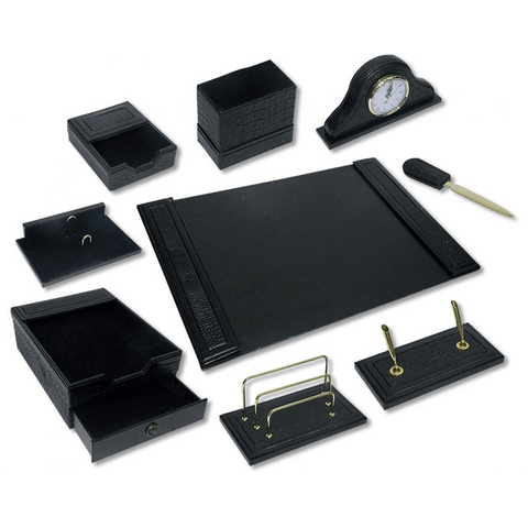 PU Desk Set, Set of 9 Pieces - FSDSW650