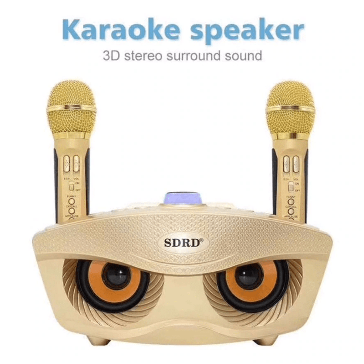 SD 306 Bluetooth Speaker with Two Wireless Microphone