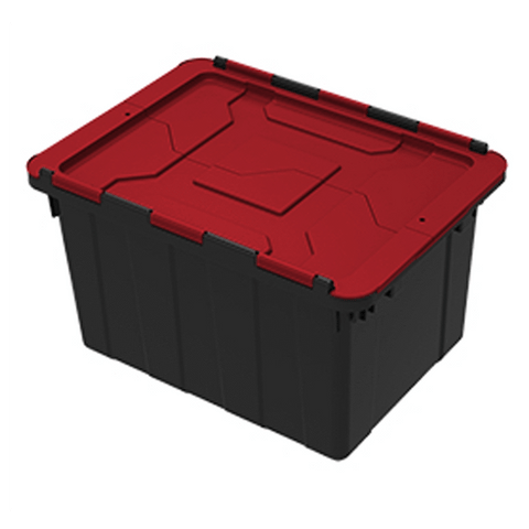 Hinged Industrial Tote with Lid 45.4 Ltr