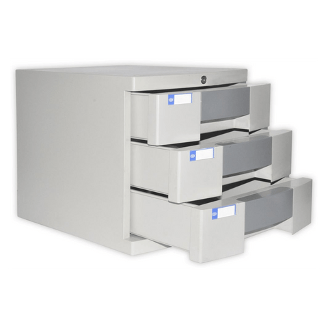 File Cabinet (Plastic) With key, 3 Drawers