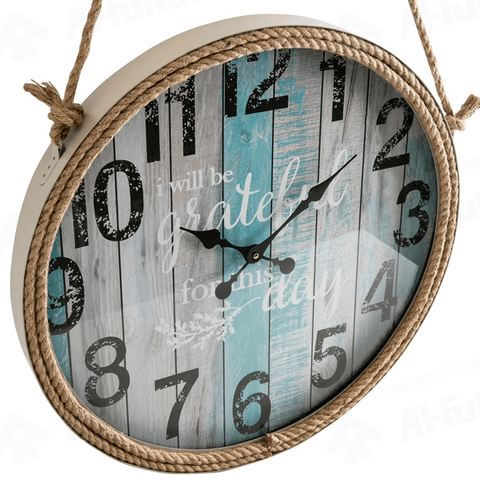 I Will Be Grateful Analog Wall Clock