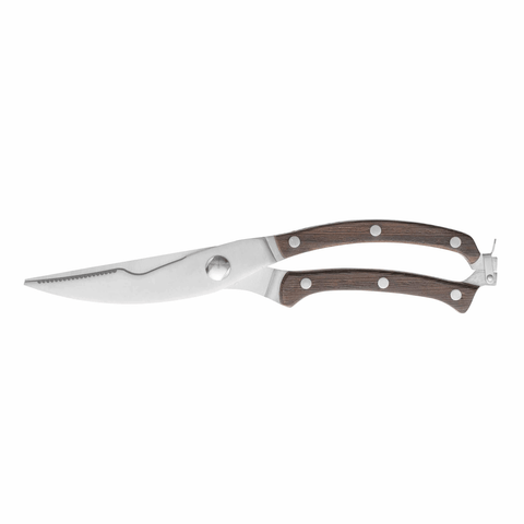Poultry shears with dark wooden handle - Essentials