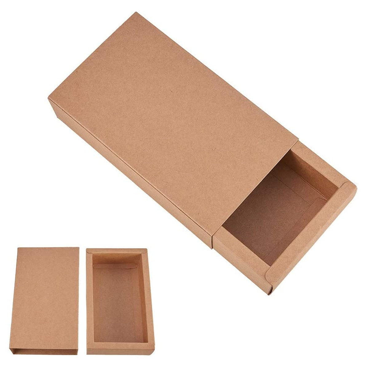 Kraft Paper Drawer-type Paper Boxes 15x8x4cm - (24pc Pack)