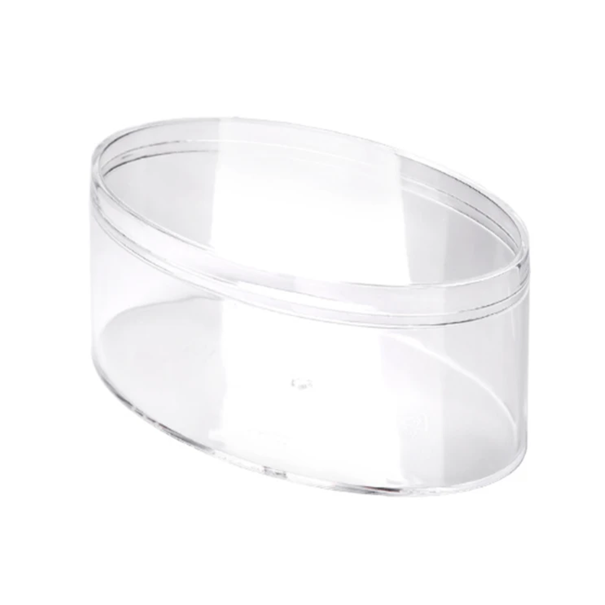 Oval Plastic Food Grade PS Clear Cake DIY Cookies Box Biscuit Packing 50pcs/ Pack 8.5*8.5*6.5cm