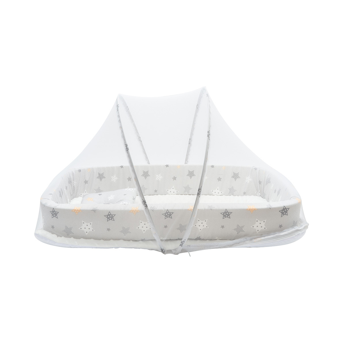 Little Angel - Baby Bed Travel Bassinet - Grey_3m