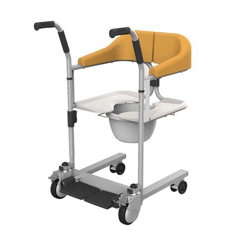 Rehabilitation Therapy Multifunction Patient Transfer Commode Wheelchair