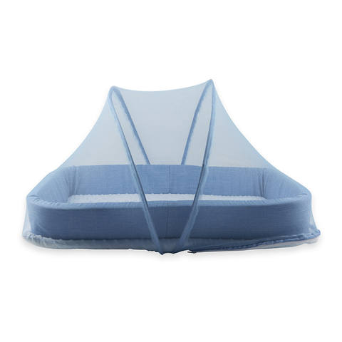 Little Angel - Baby Bed Travel Bassinet - Blue_3m