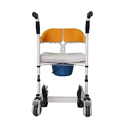 Rehabilitation Therapy Multifunction Patient Transfer Commode Wheelchair