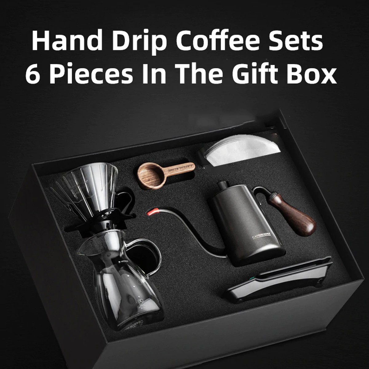Cafede Kona Barista Pour Over Coffee Gift Set (6Pcs Set)