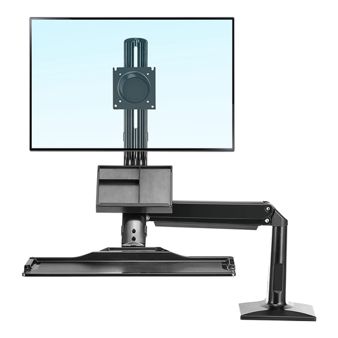 NB-35W Gas Spring Floating Sit-stand Single Monitor Desktop Mount - Olmecs