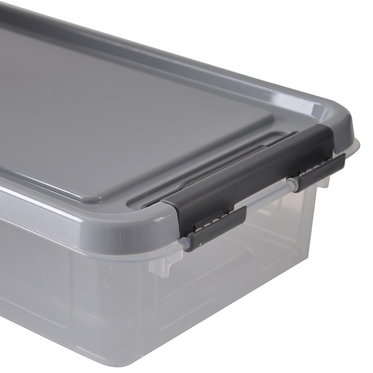 Buy Plastic 2.5 Litre Flat Storage Box with Lid