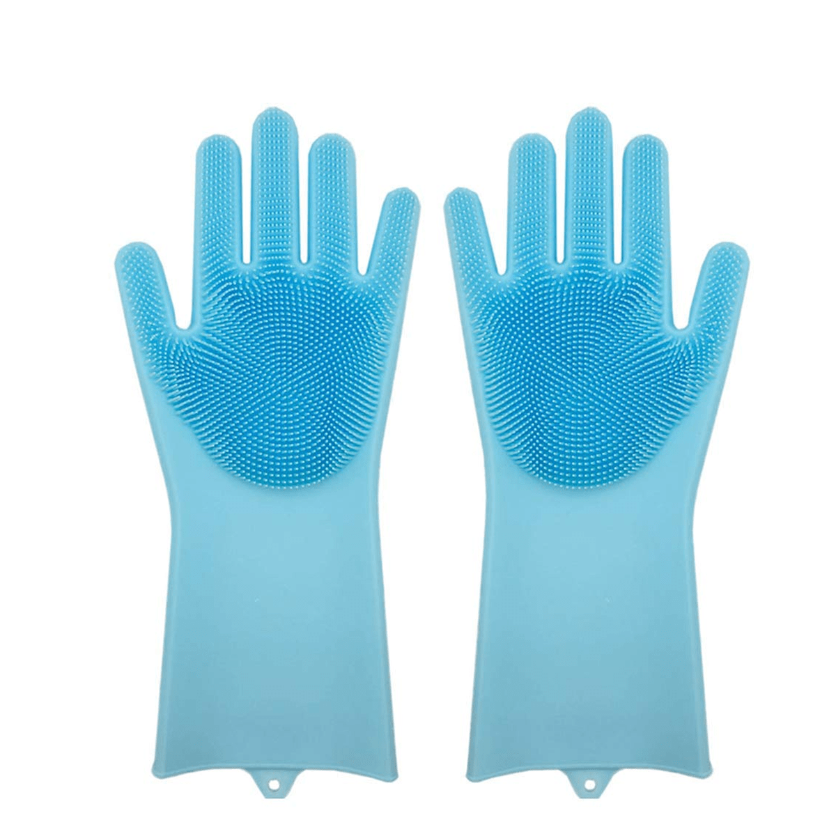 Magic Reusable Silicone gloves with Wash Scrubber Heat Resistant for Cleaning