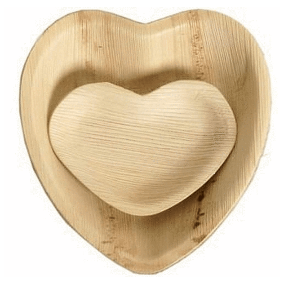 Heart Shaped Palm Leaf Plate ( Pack of 10 )