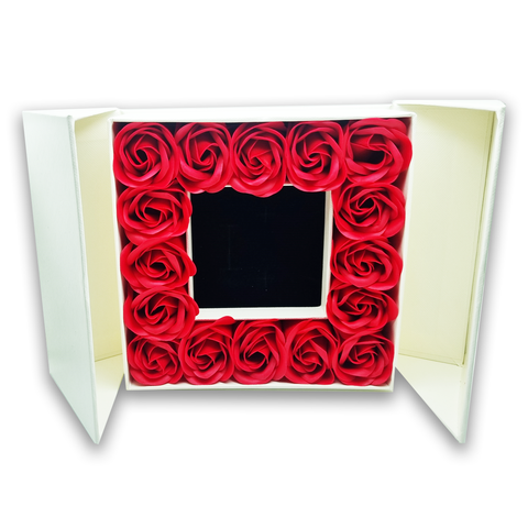 Olmecs Romantic Rose Jewelry Gift Box, with Small Carry Bag for Valentine Day or Wedding Day