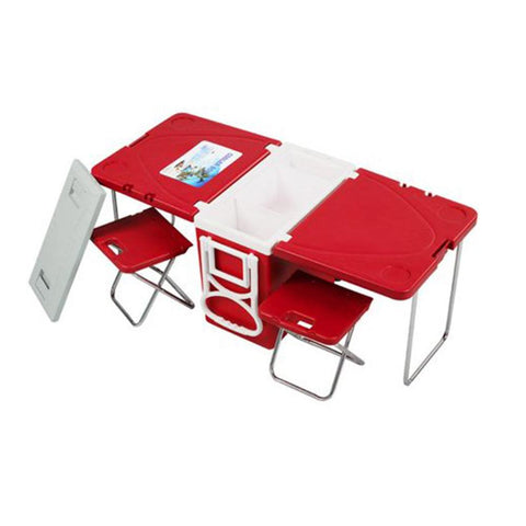 Multi-function picnic table with cooling incubator