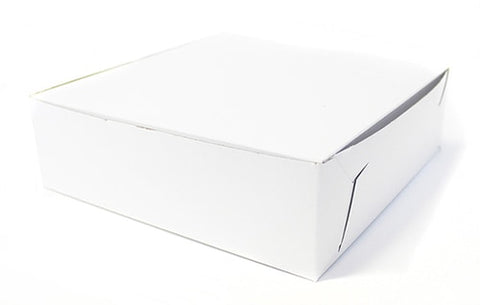 Willow Cake Box Plain White 30 X 30 X 12 CM – 12 Piece Pack