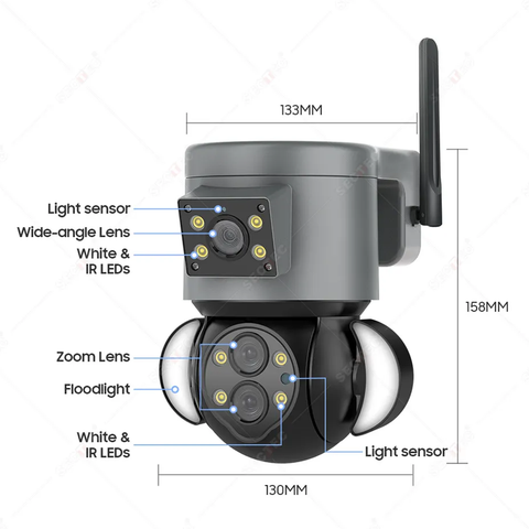 2022 new arrival Wifi Surveillance Camera auto motion tracking