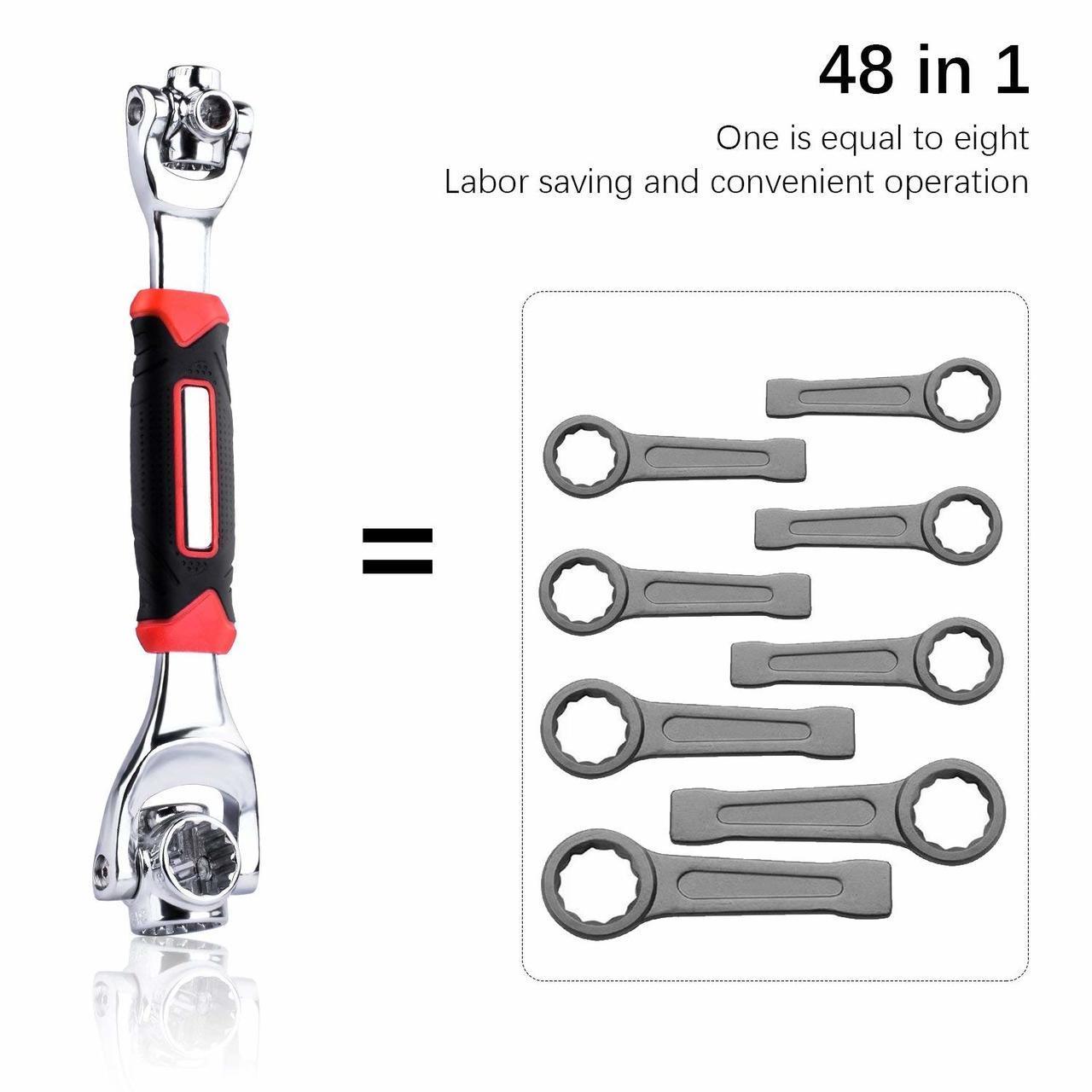 Ez Tools 48 in 1 Set of Professional Multi Socket Wrench - SquareDubai
