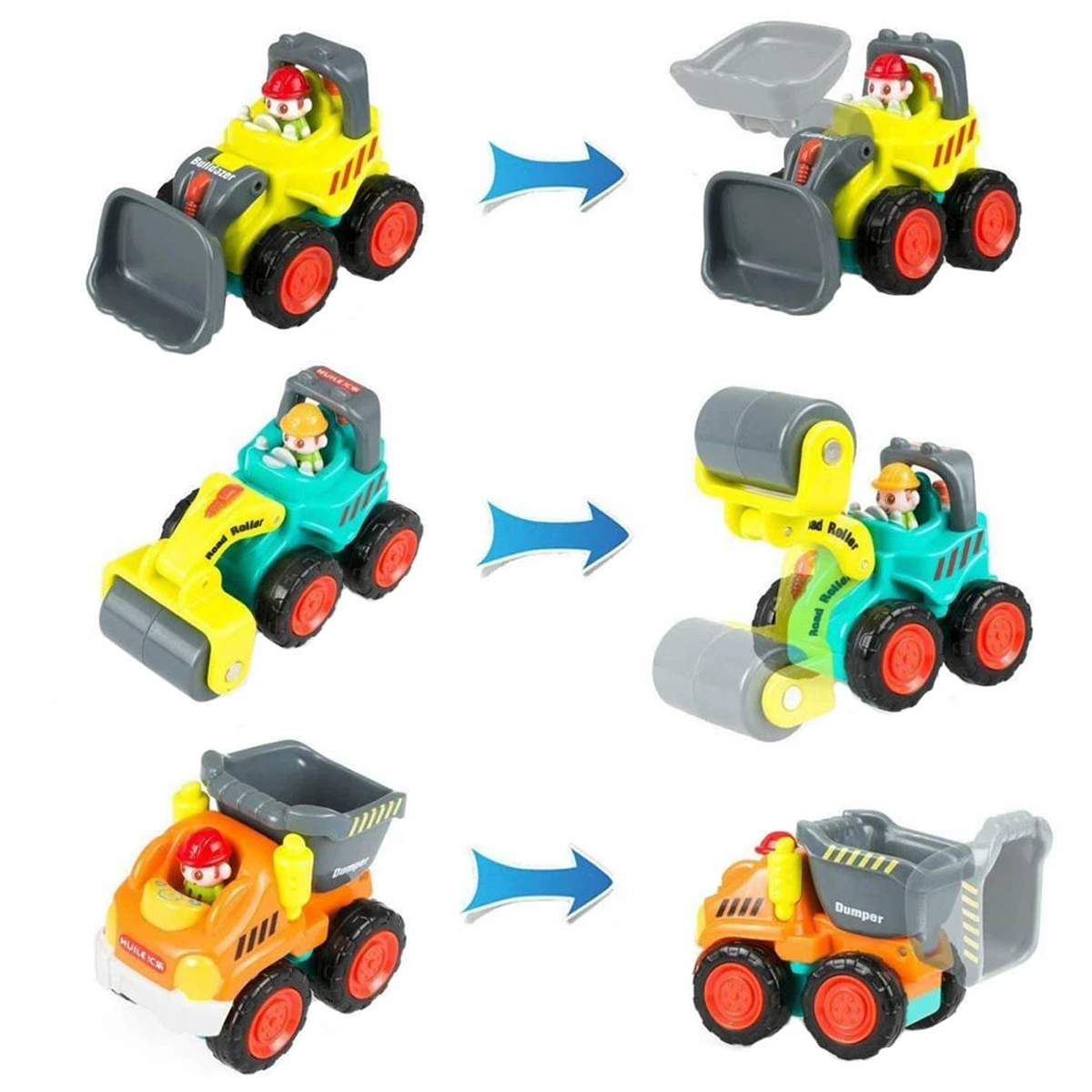 Baby Toys Super Construction Vehicles -6 Pcs Set - Hola