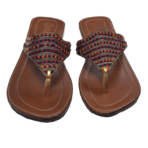 Leather Sandals - Kolhapuri Chappal - Trendy South Asian Footwear – TRENDZ  & TRADITIONZ BOUTIQUE