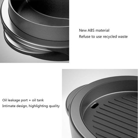 Electric Grill Indoor Hot Pot Multifunctional, Teppanyaki Grill/Shabu Shabu Pot with Divider Dual Temperature Control