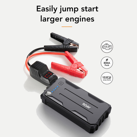 Roav Jump Starter Pro Emergency Portable Phone Charger with Safety Protection