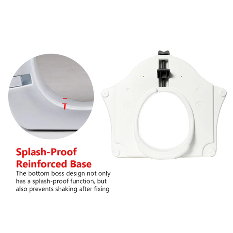 Medical Deluxe Elevated Raised Toilet Seat With Removable Padded Arms