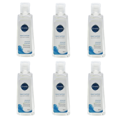 Clinorex Hand Sanitizer 50ml (6Pc Pack)