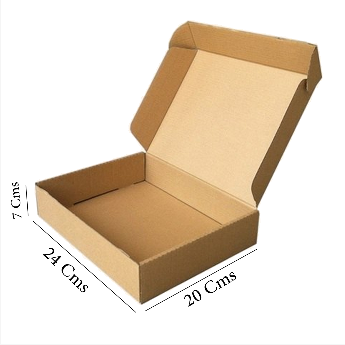 Kraft Paper Box Carton 24x20x7 Cm (10Pc Pack) - Willow
