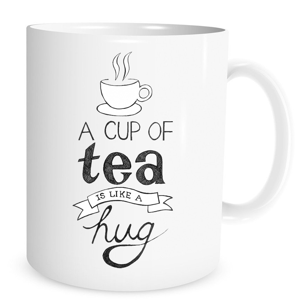 A Cup of Tea is Like a Hug - 11 Oz Coffee Mug
