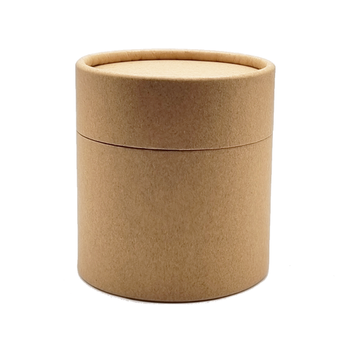 12Pc Pack Kraft Paperboard Tubes Round Kraft Paper Container White 9.00x8.5Cms  - Willow