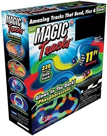 Magic Tracks 220 Pieces That Bend Flex & Glow in Dark 11Ft.