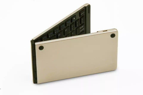 F66 Foldable Aluminum Alloy Stent Bluetooth keyboard Support Android Windows ISO - SquareDubai