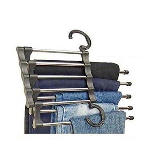 2 in 1 Bundle Offer Five in one Pant Hanger + Magic Hanger - SquareDubai