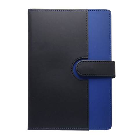 Olmecs A5-Dual Tone Soft PU Covered Notebooks - Blue
