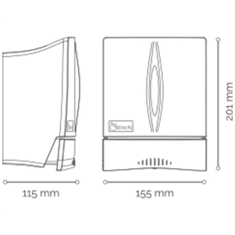 Wall Mounted Hand Sanitizer Dispenser 800ml - Ditehi (Made In Spain)