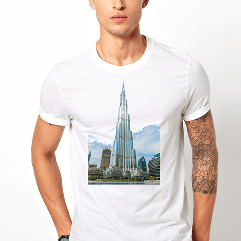 Burj Khalifa - Casual 160Gsm Round Neck T Shirts