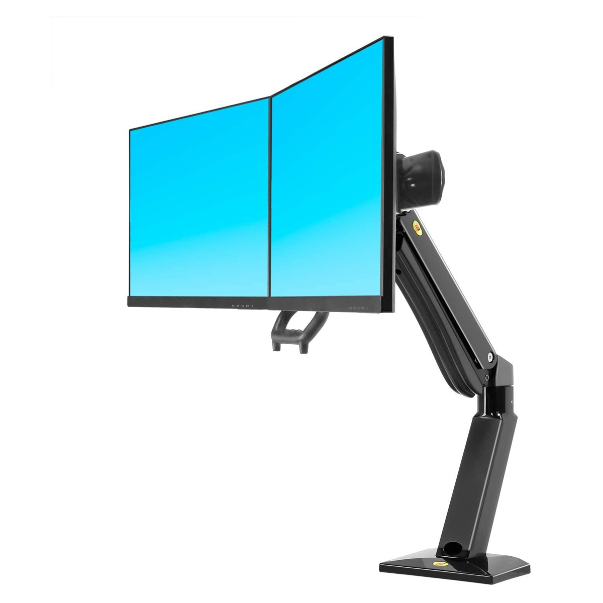 Dual Desk Monitor Mount Fits 24"-32" Double Screens with Load 4.4 to 33lbs (Black) (22-32", Dual Monitor)